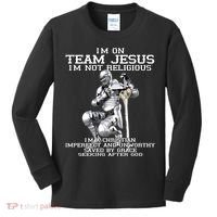I'm On Team Jesus Kids Long Sleeve Shirt thumb 0