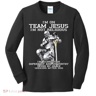 I'm On Team Jesus Kids Long Sleeve Shirt
