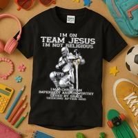 I'm On Team Jesus Kids T-Shirt thumb 3