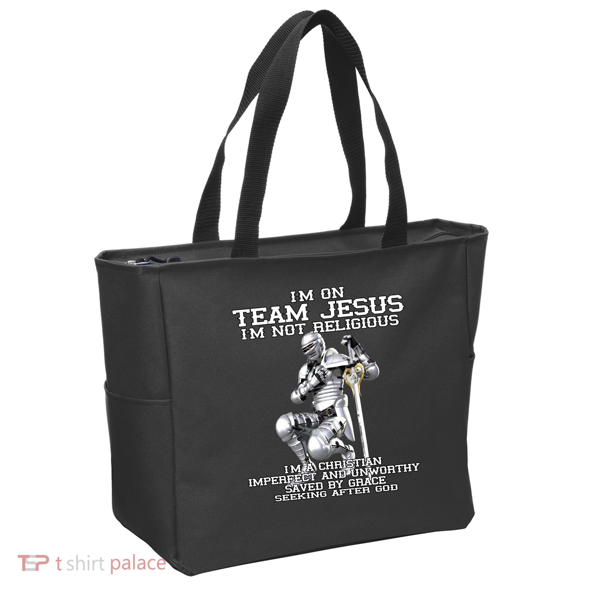 I'm On Team Jesus Tote Bag