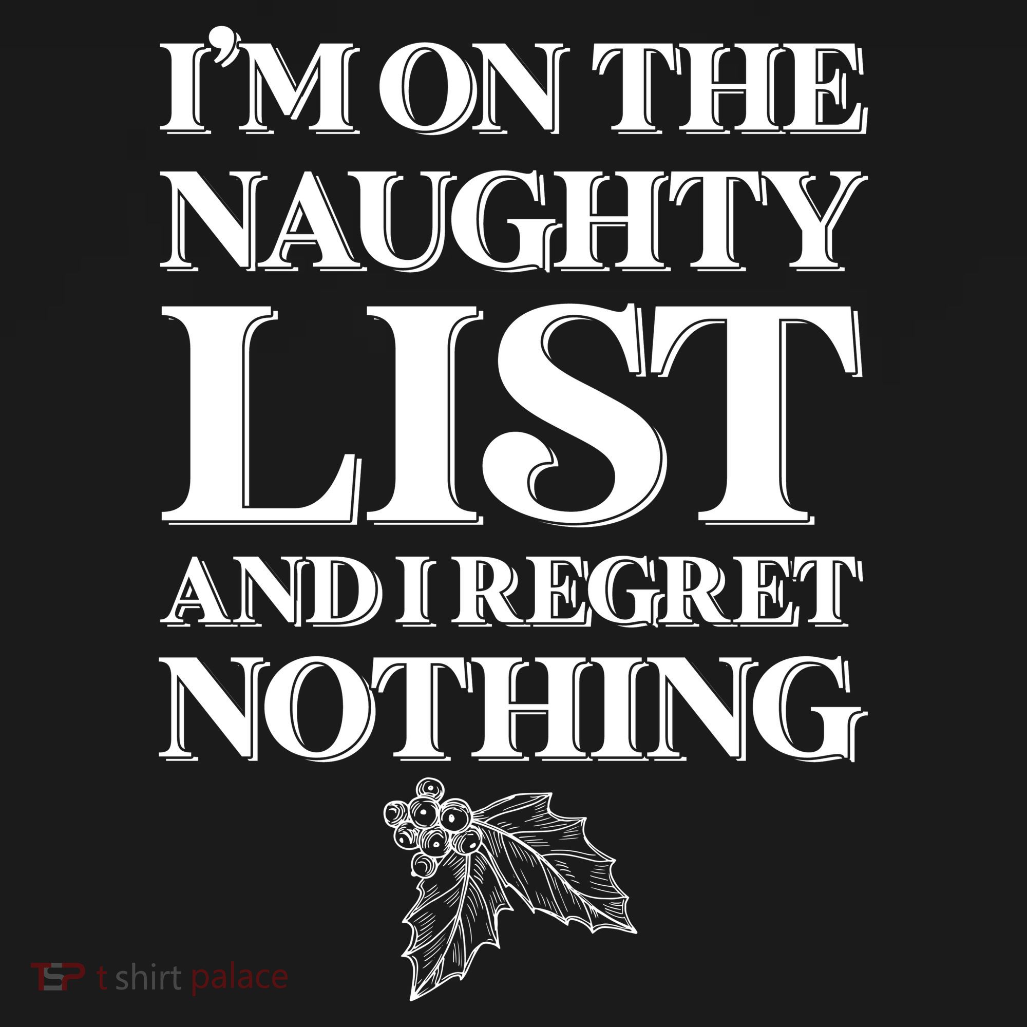 I'm One the Naughty List And I Regret Nothing USA-Made Doggie Bandana