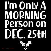 I'm Only A Morning Person on Dec 25th Christmas Women's Hoodie thumb 2