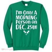 I'm Only A Morning Person on Dec 25th Christmas Sweatshirt thumb 0