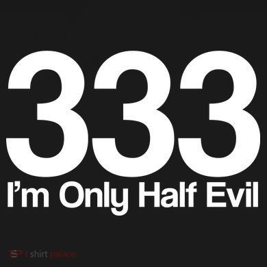 I'm Only Half Evil Flexfit Unipanel Trucker Cap