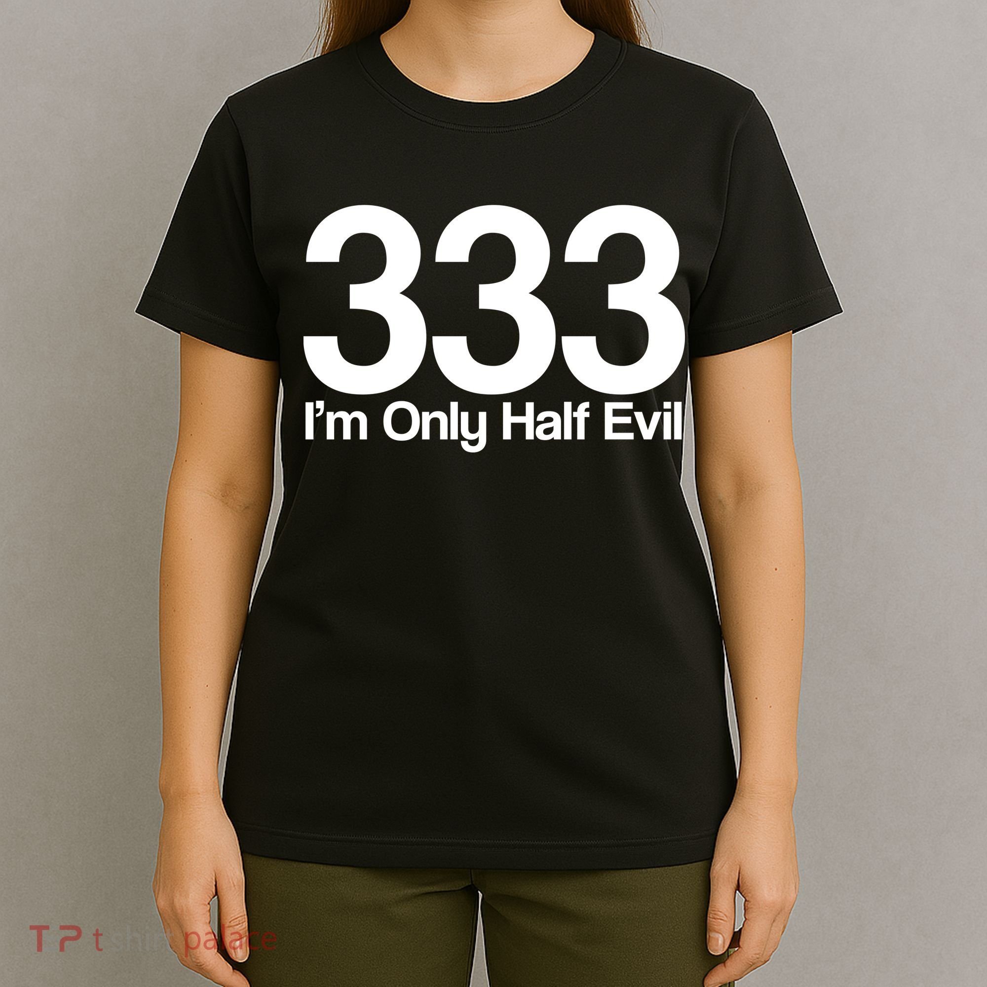 I'm Only Half Evil T-Shirt