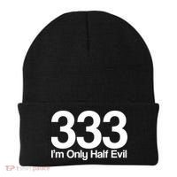 I'm Only Half Evil Beanie thumb 0