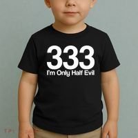 I'm Only Half Evil Toddler T-Shirt thumb 2