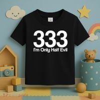 I'm Only Half Evil Toddler T-Shirt thumb 3