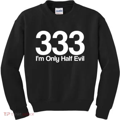 I'm Only Half Evil Kids Sweatshirt
