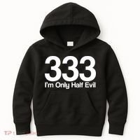 I'm Only Half Evil Kids Hoodie thumb 0