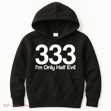 I'm Only Half Evil Kids Hoodie