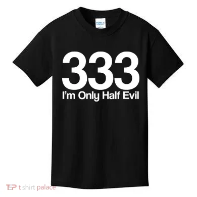 I'm Only Half Evil Kids T-Shirt