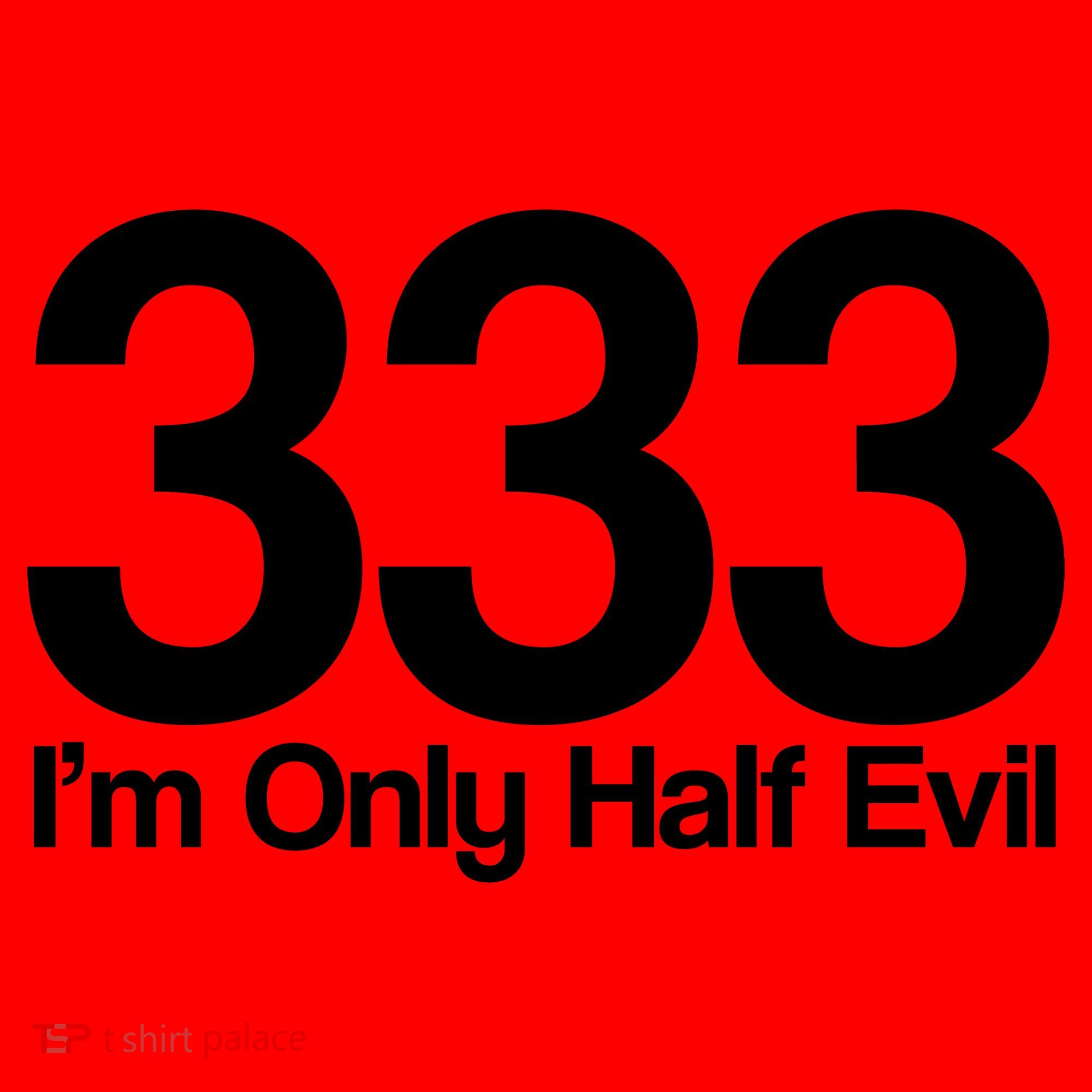 I'm Only Half Evil Santa Hat