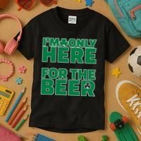I'm Only Here For The Beer St Patricks Funny Kids T-Shirt thumb 3