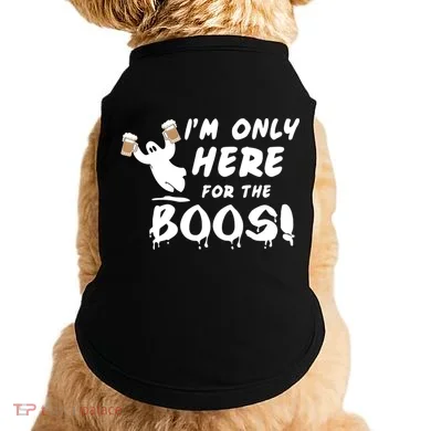 I'm Only here For The Boos! Ghost Doggie Tank
