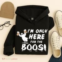 I'm Only here For The Boos! Ghost Hoodie thumb 4