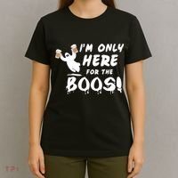I'm Only here For The Boos! Ghost T-Shirt thumb 4