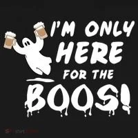 I'm Only here For The Boos! Ghost Bucket Hat thumb 4