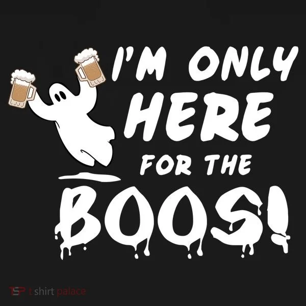 I'm Only here For The Boos! Ghost Bucket Hat