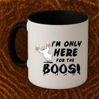 I'm Only here For The Boos! Ghost Coffee Mug thumb 2