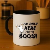 I'm Only here For The Boos! Ghost Coffee Mug thumb 4