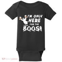 I'm Only here For The Boos! Ghost Baby Bodysuit thumb 0