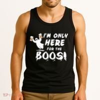 I'm Only here For The Boos! Ghost Tank Top thumb 3