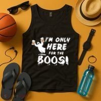 I'm Only here For The Boos! Ghost Tank Top thumb 4