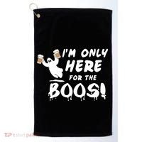 I'm Only here For The Boos! Ghost Golf Towel thumb 0
