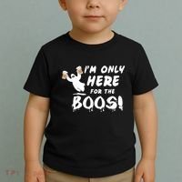 I'm Only here For The Boos! Ghost Toddler T-Shirt thumb 2