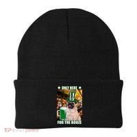 I'm Only Here for the Booze Beer Pug St. Patrick's Day Beanie thumb 0