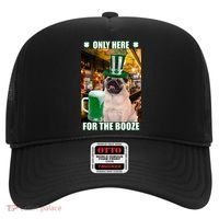 I'm Only Here for the Booze Beer Pug St. Patrick's Day Hat thumb 0