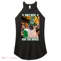I'm Only Here for the Booze Beer Pug St. Patrick's Day Women's Perfect Tri Rocker Tank thumb 0