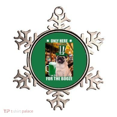 I'm Only Here for the Booze Beer Pug St. Patrick's Day Ornament
