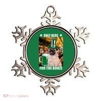 I'm Only Here for the Booze Beer Pug St. Patrick's Day Ornament thumb 0