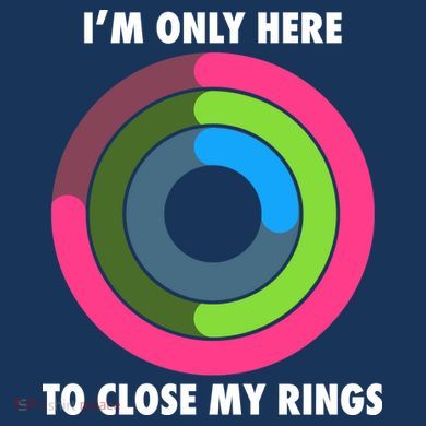 I'm Only Here To Close My Rings Long Sleeve Shirt