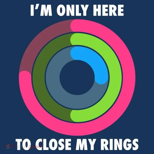 I'm Only Here To Close My Rings Long Sleeve Shirt