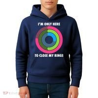 I'm Only Here To Close My Rings Kids Hoodie thumb 4