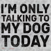 I'm Only Talking To My Dog Today The Baniff Cuffed Pom Beanie thumb 2