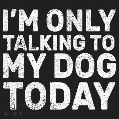 I'm Only Talking To My Dog Today Comfort Colors T-Shirt
