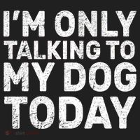 I'm Only Talking To My Dog Today Beanie thumb 2