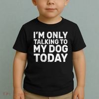 I'm Only Talking to My Dog Today Toddler T-Shirt thumb 2