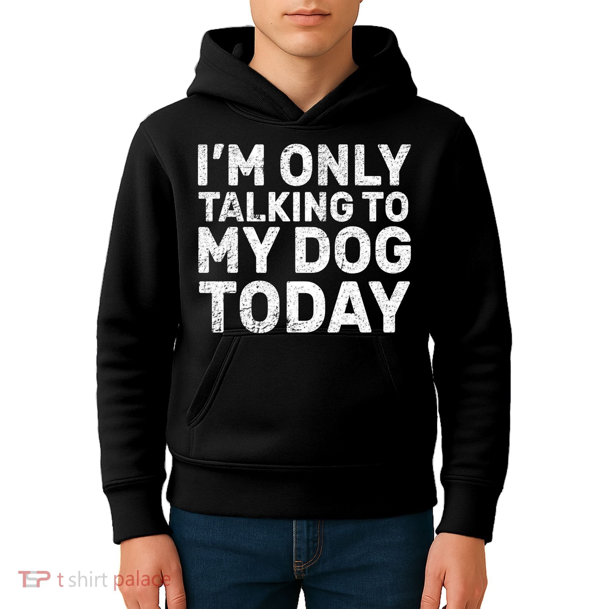 I'm Only Talking to My Dog Today Kids Hoodie