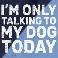 I'm Only Talking To My Dog Today Raglan Baseball Sleeve Shirt thumb 2