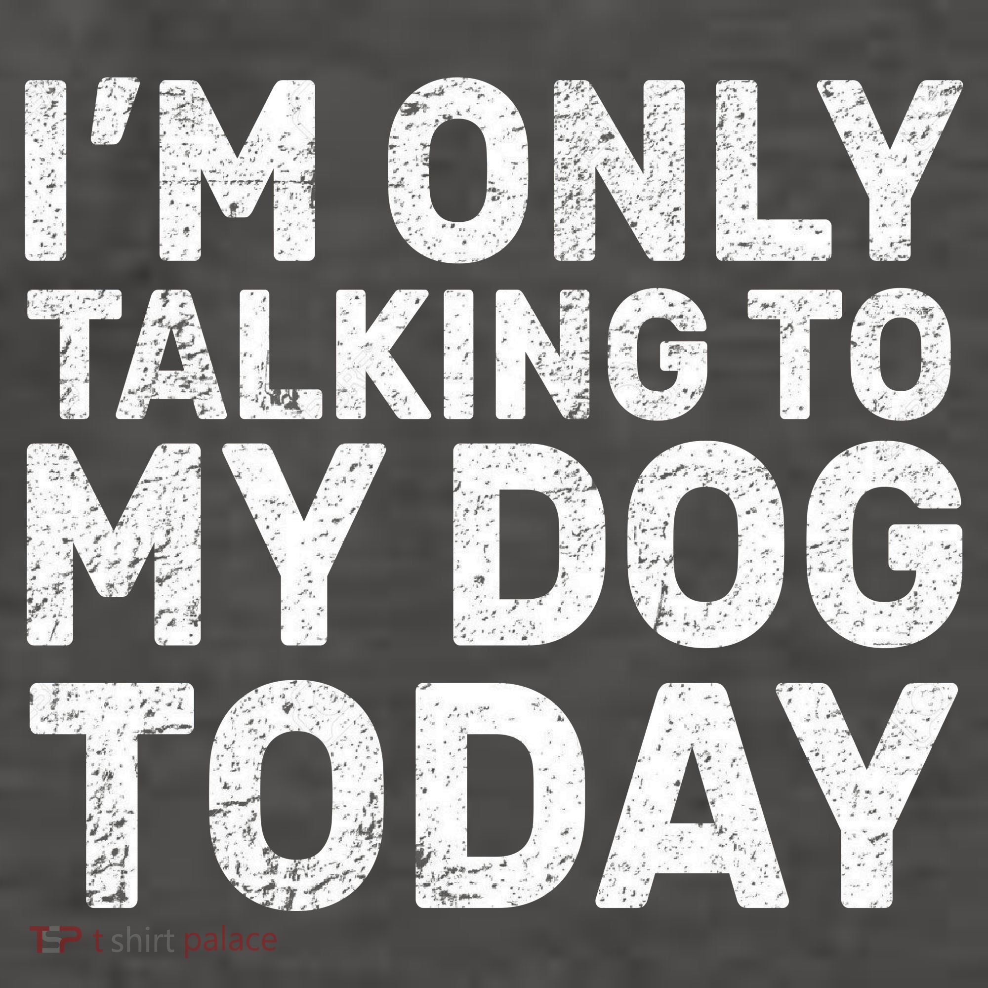 I'm Only Talking To My Dog Today Vector Backpack