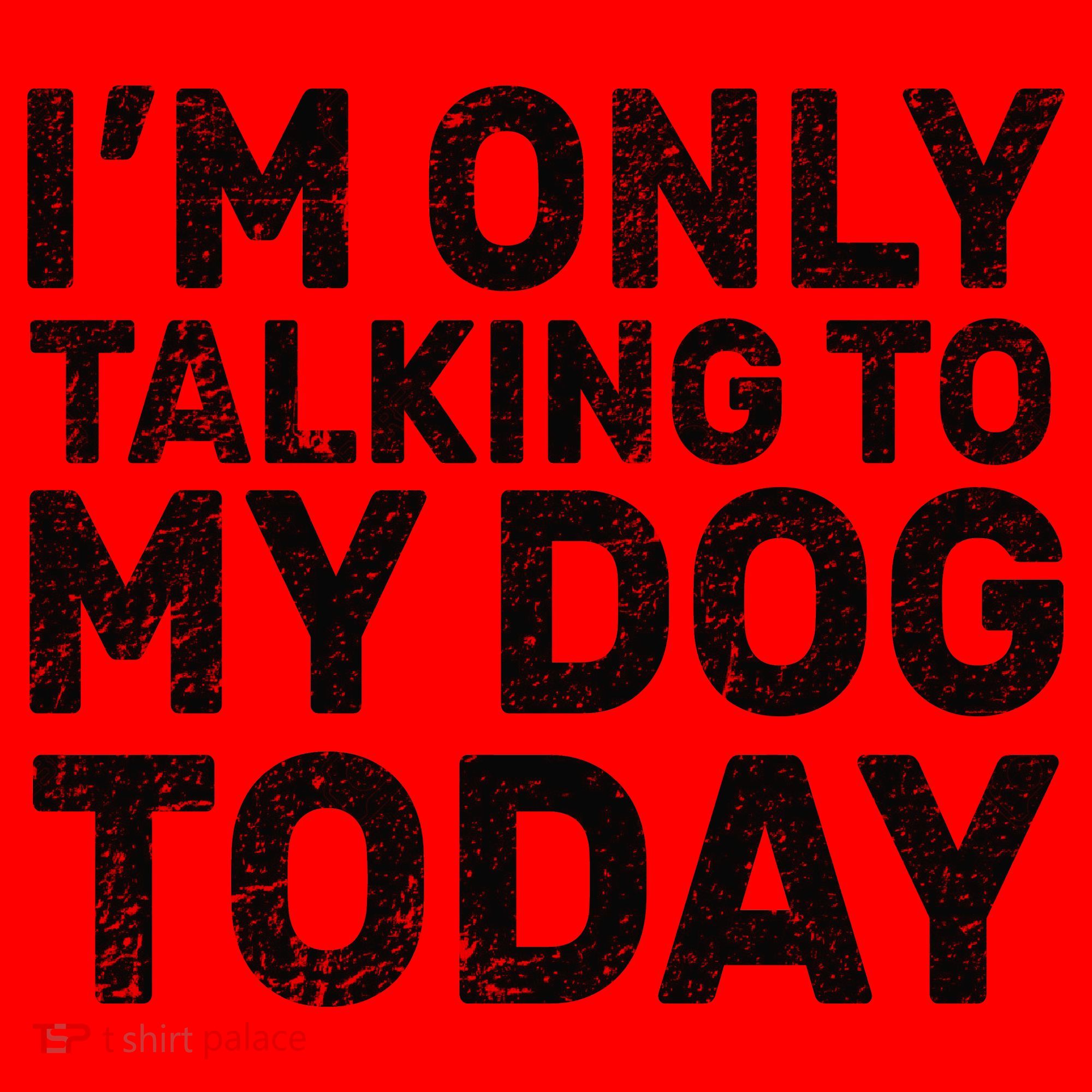 I'm Only Talking To My Dog Today Santa Hat