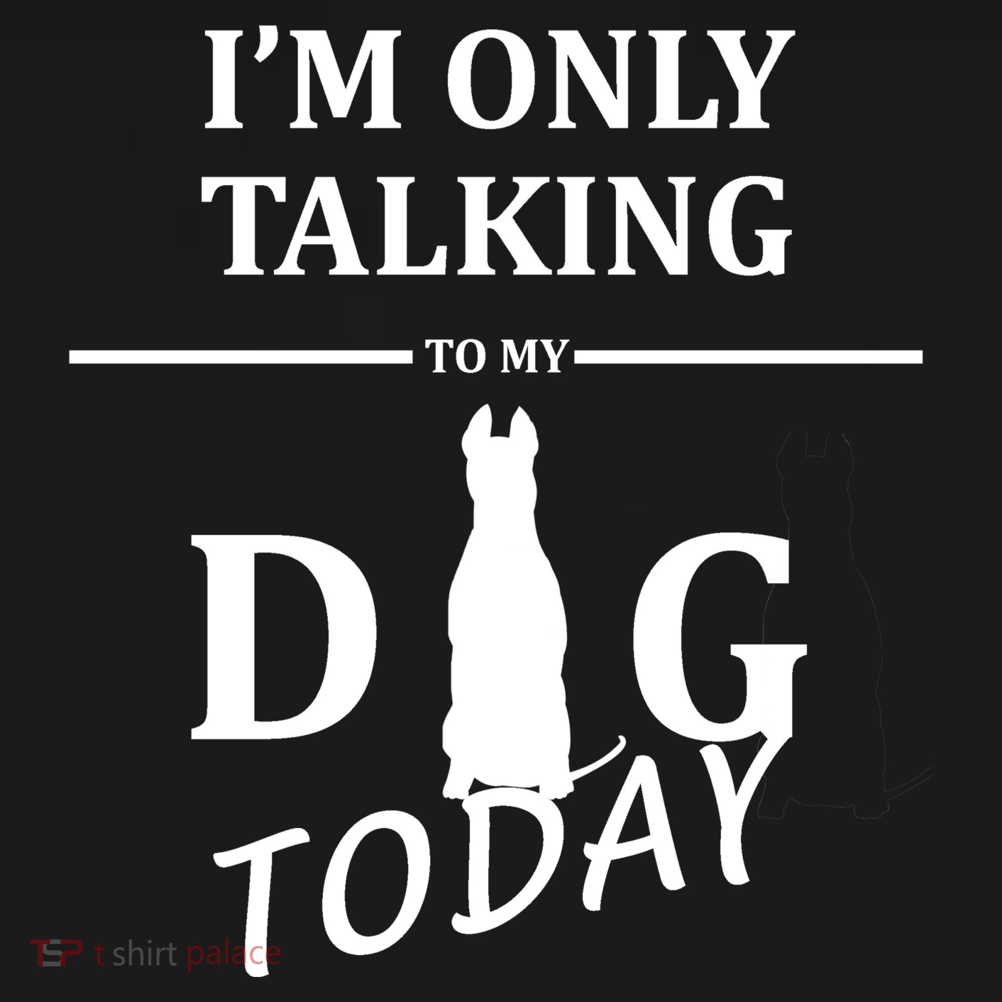 I'm Only Talking To My Dog Today Funny Ornament