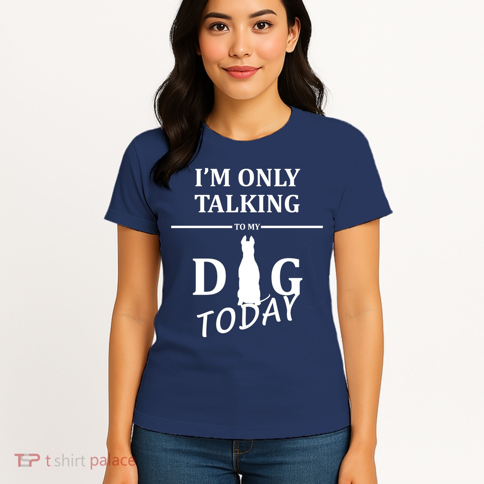 I'm Only Talking To My Dog Today Funny Women's T-Shirt