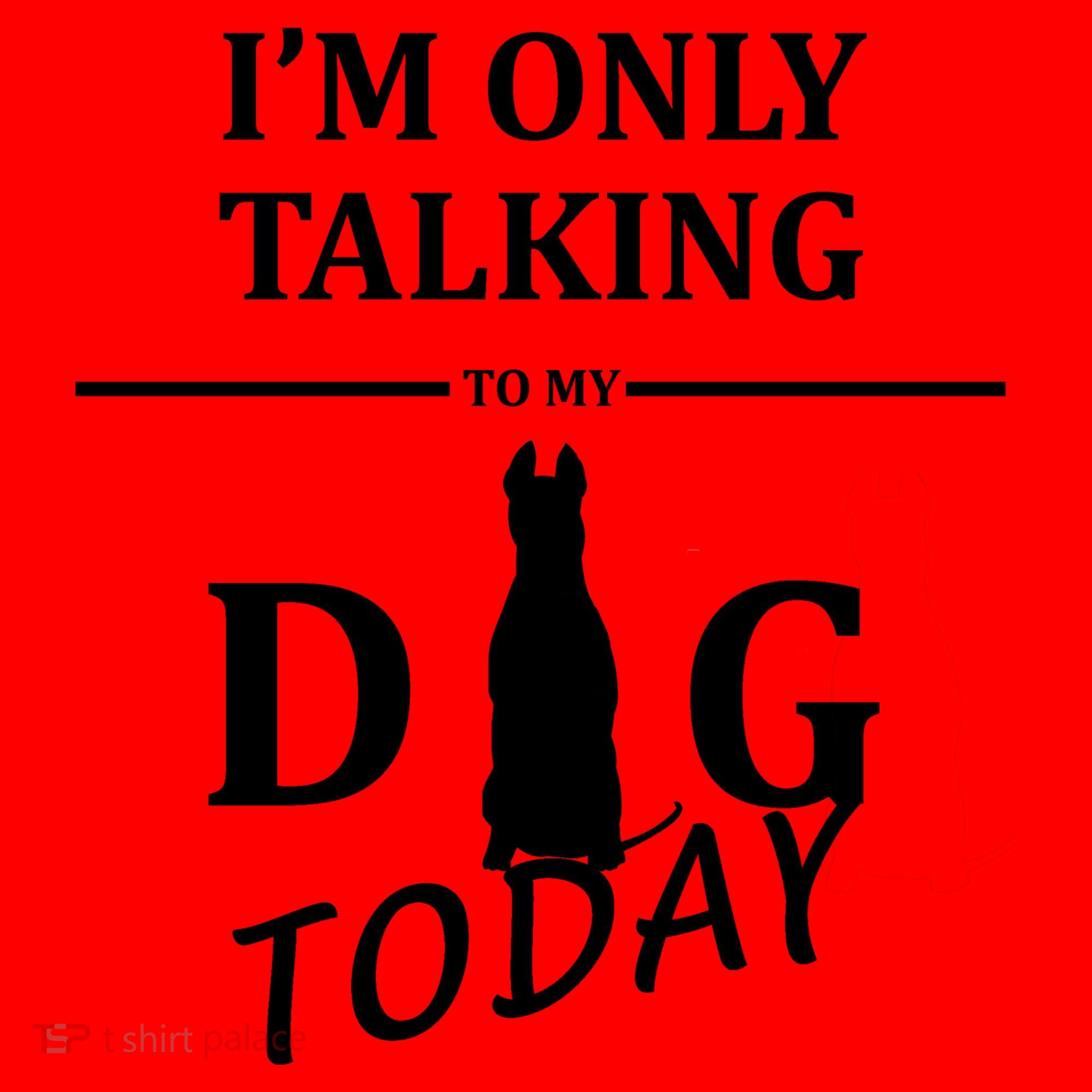 I'm Only Talking To My Dog Today Funny Santa Hat