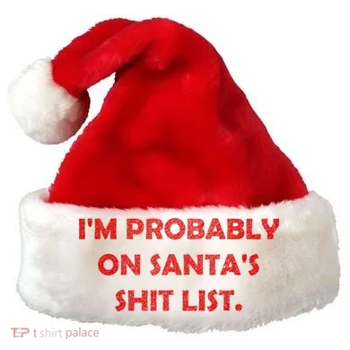 I'm Probably On Santa's Shit List Santa Hat
